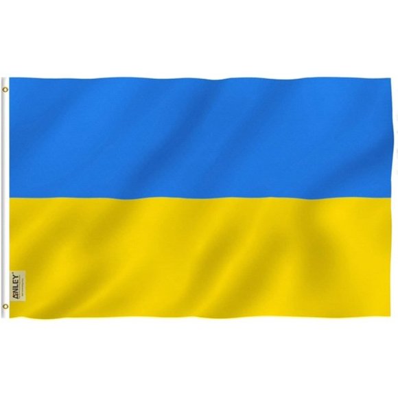ANLEY 3x5 Foot Ukraine Flag - Ukrainian National Flags Polyester - Picture 1 of 5